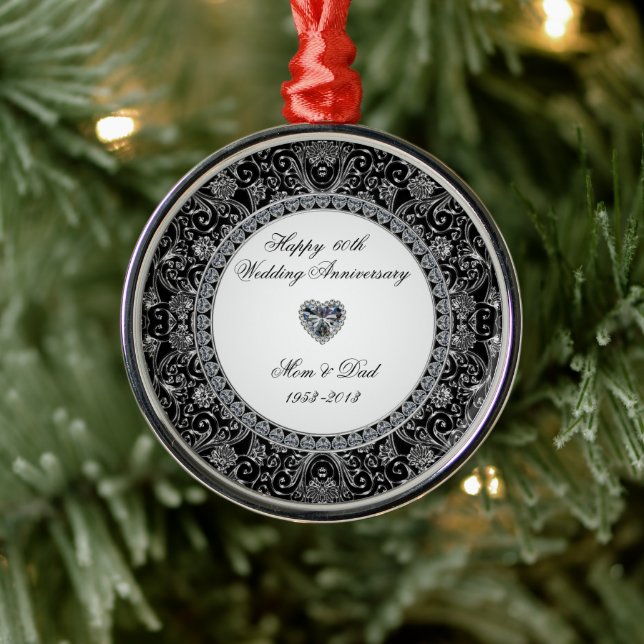 Diamond Wedding Anniversary Ornament (Baum)