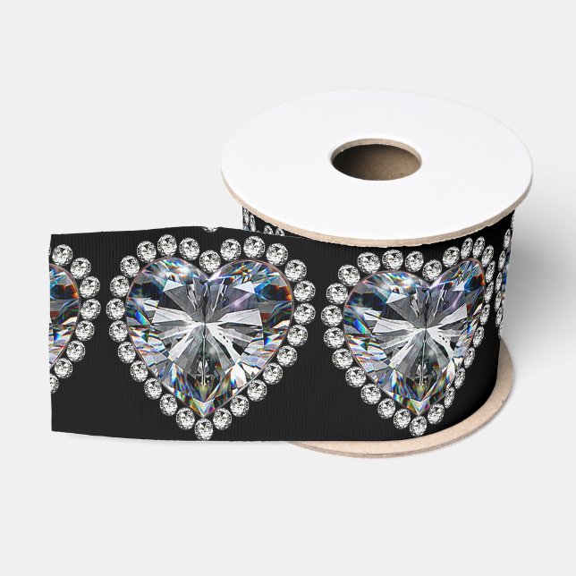 Diamond Wedding Anniversary Ribbon Ripsband (Spule)