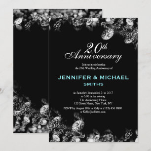 Diamond Wedding Jubiläum Einladung