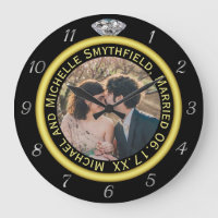 Diamond Wedding Ring Anniversary Foto Black