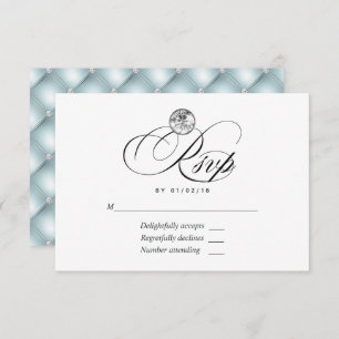 Diamond Wedding RSVP Card