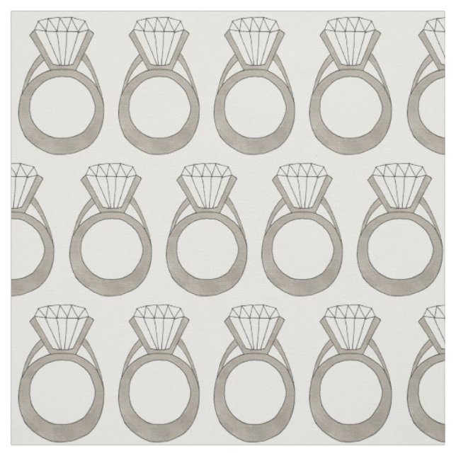 Diamond Wedding Verlobung Ring Bride Bling Bridal Stoff (Muster)