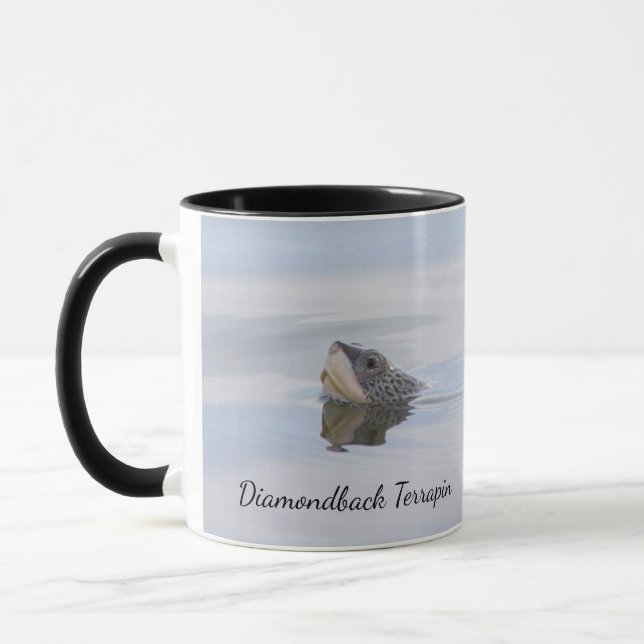 Diamondback Terrapin Face Mug Tasse (Links)