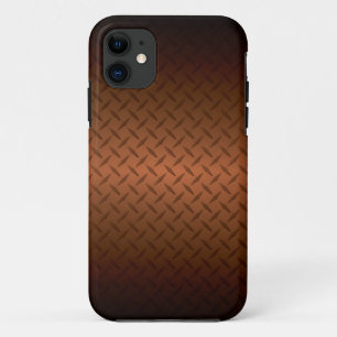 Diamondplate Blick-Muster-Schwarzes zum Kupfer Case-Mate iPhone Hülle
