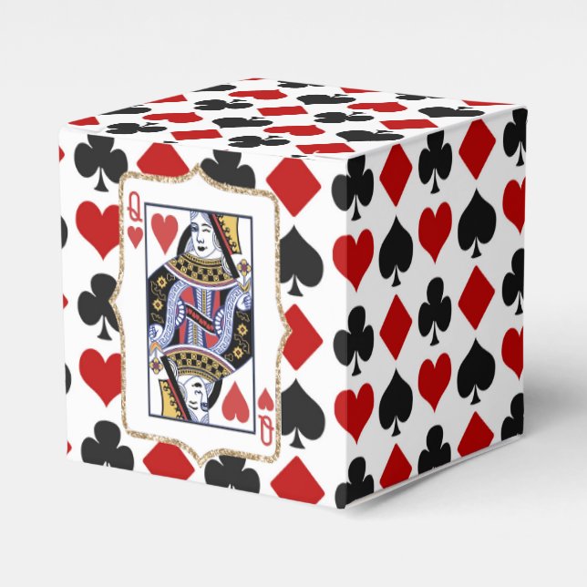 Diamonds and Hearts Queen Geschenkschachtel (Vorderseite)