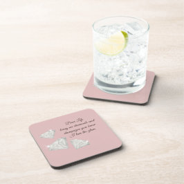 Diamonds & Champagne Quote – Dear Life Edition Getränkeuntersetzer