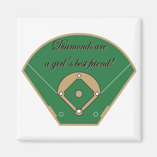 Diamonds Girls bester Freund Magnet (Vorne)