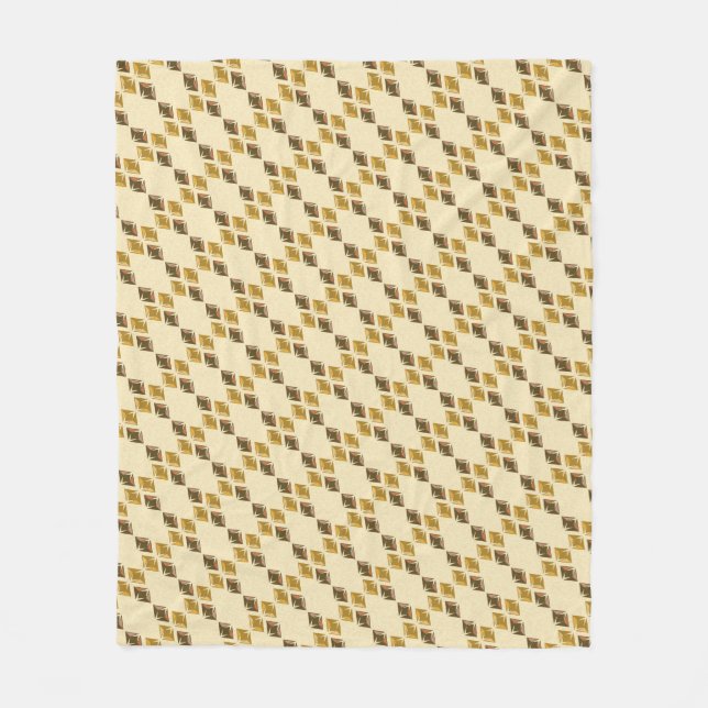 DIAMONDS golden Fleecedecke (Vorderseite)