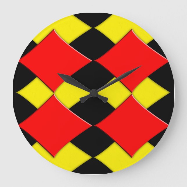 Diamonds Große Wanduhr (Vorderseite)