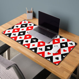 Diamonds Hearts Spades Clubs Playing Cards Muster Schreibtischunterlage