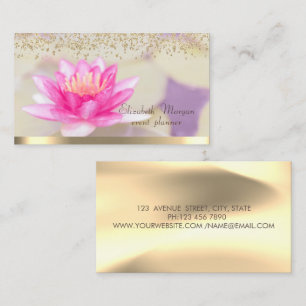 Diamonds Lotus Gold Elegante Visitenkarte
