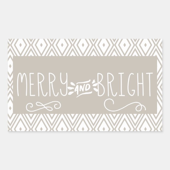 Diamonds Merry and Bright Sticker (Vorderseite)