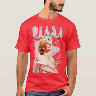 Diana 90s Retro ästhetisches Lüfterdesign T-Shirt