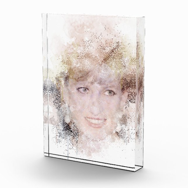 Diana Das Wasserfarbenportrait der Prinzessin Fotoblock (Rechts)