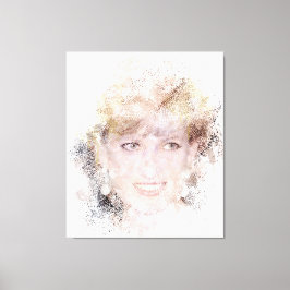 Diana Das Wasserfarbenportrait der Prinzessin Leinwanddruck