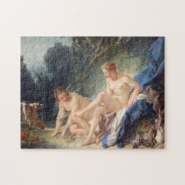 Diana, die ihr Bad durch Francois Boucher verlässt (Horizontal)
