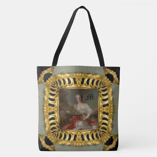 Diana Fine Art Girly Monogram Tasche (Vorderseite)