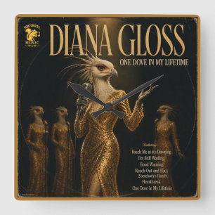Diana Gloss Album: eine Parodie Quadratische Wanduhr