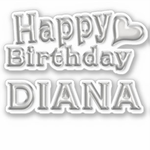 Diana Happy Birthday Autocollants