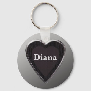 Diana Heart Keychain von 369MyName Schlüsselanhänger