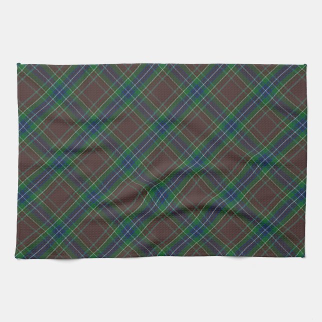 Diana Jagd Mode Prinzessin Tartan Kariert Geschirrtuch (Horizontal)