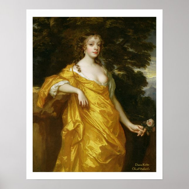 Diana Kirke, Spater Countess of Oxford, c.1665-70  Poster (Vorne)