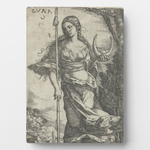 Diana Luna Vintag Illustration Plaque Fotoplatte
