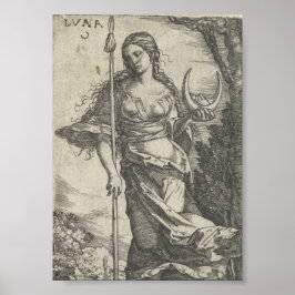 Diana Luna Vintag Illustration Poster