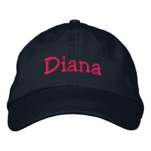 Diana Name bestickte Baseballkappe