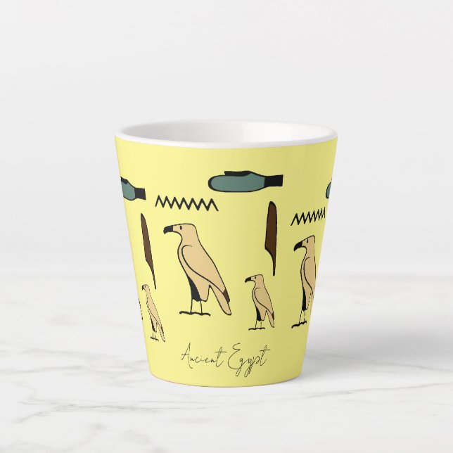 Diana Name in Hieroglyphen Symbole des alten Ägypt Milchtasse (Vorderseite)