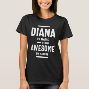 Diana Personalisiert Name Geburtstagsgeschenk T-Shirt