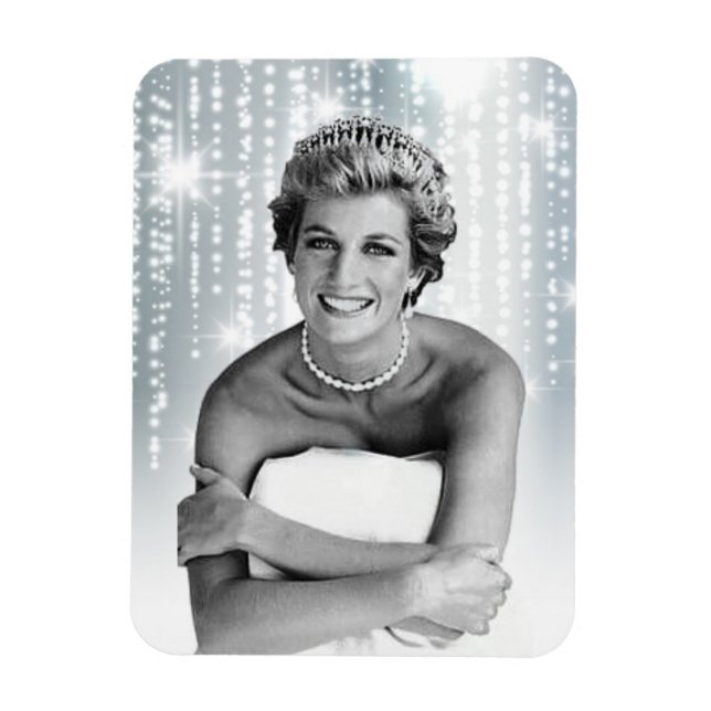 Diana, Prinzessin von Wales 1990 stilisiert Magnet (Vertikal)