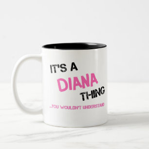 Diana Sache, die man nicht verstehen würde Zweifarbige Tasse