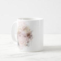 Diana The People's Princess Watercolor Portrait Co