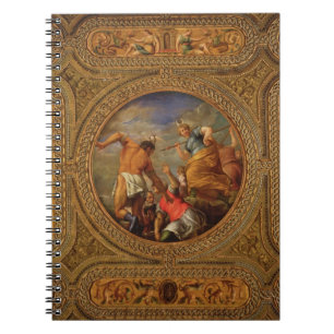 Diana und Actaeon, von der Decke der Bibliothek Notizblock