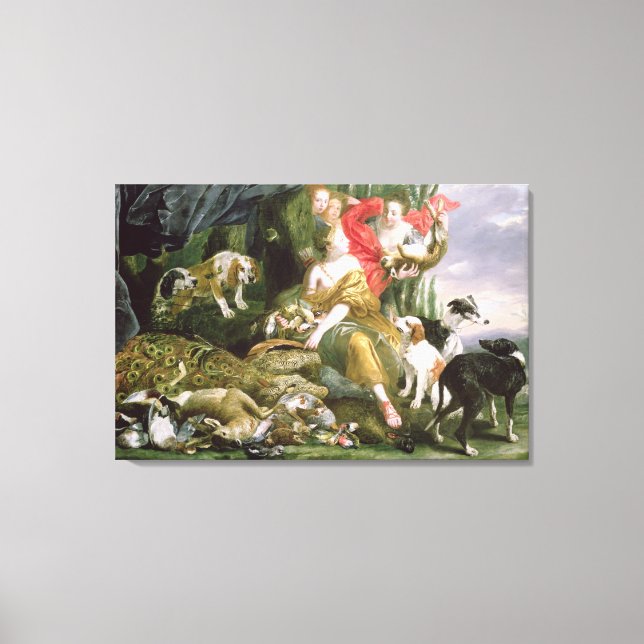 Diana und ihre Handmädchen nach der Jagd Leinwanddruck (Vorderseite)