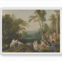 Diana und ihre Nymphen in einer Landschaft