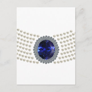 Diana's Sapphire Choker Necklace Postkarte