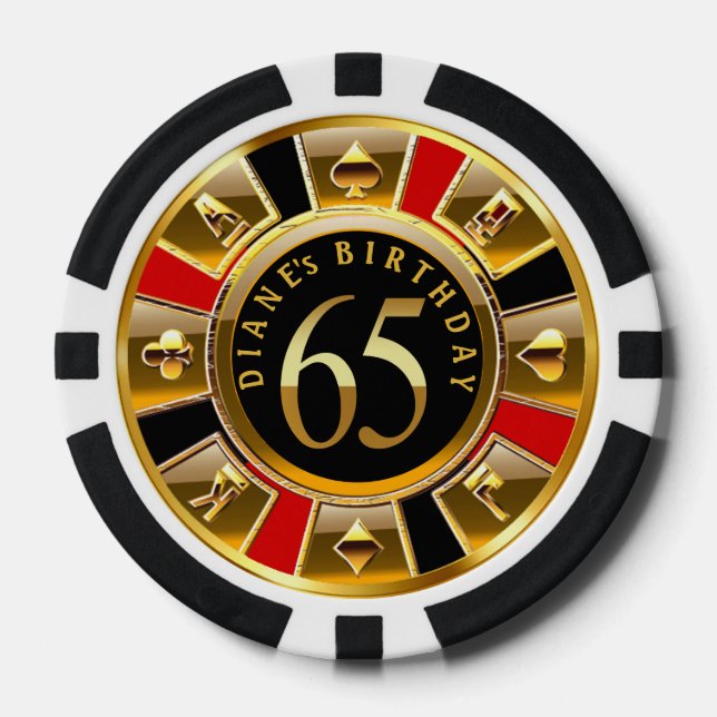 Diane ist 65. Tag Pokerchips (Vorderseite)