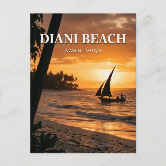 Diani Beach, Ukunda, Kwale County Postkarte (Vorderseite)