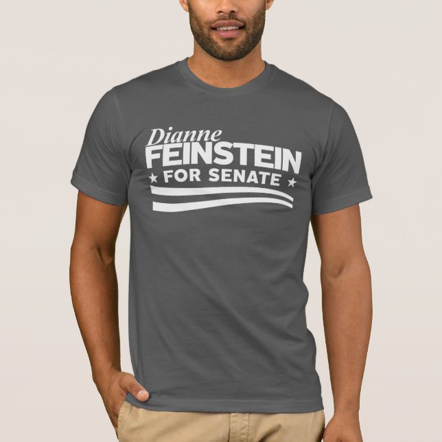 Dianne Feinstein für Senat T-Shirt (Vorderseite)