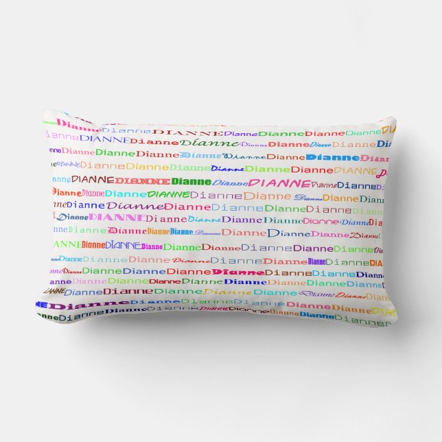 Dianne Text Design II Lumbar Pillow Lendenkissen (Vorderseite)