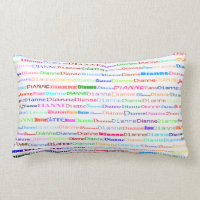 Dianne Text Design II Lumbar Pillow