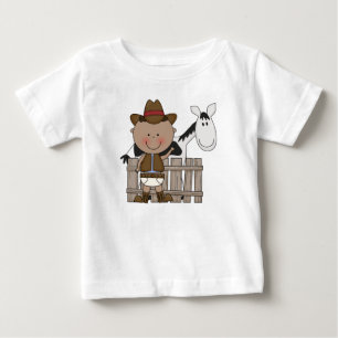 Diaper Derby Cowboy Pony Säugling Kleinkind Boys Baby T-shirt