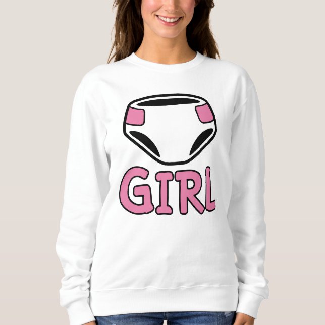 DIAPER GIRL SWEATSHIRT (Vorderseite)