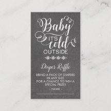 Diaper Raffle Baby Es ist kalt draußen