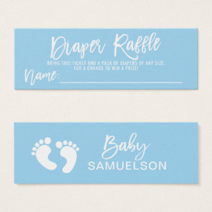 DIAPER RAFFLE Billet Bleu GARÇON QU'Baby shower 1