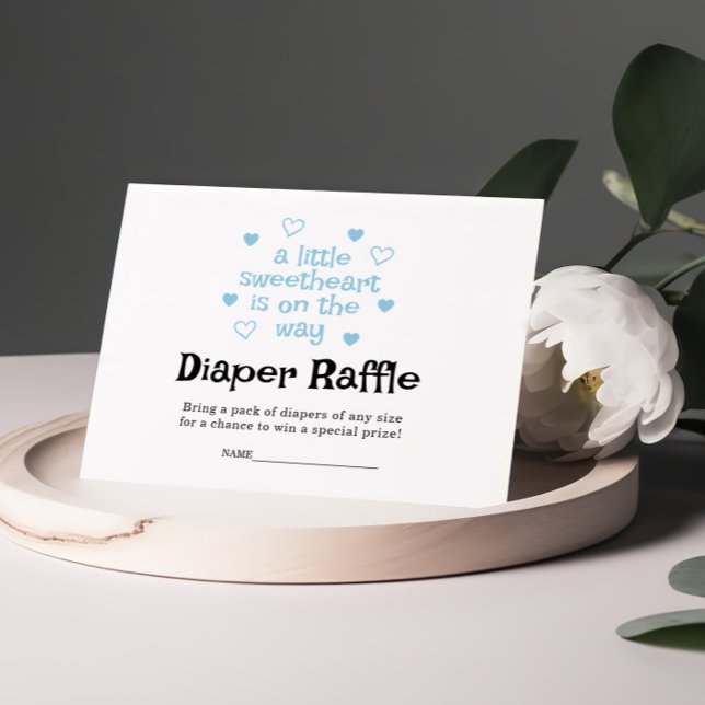 Diaper Raffle Blue Young Showcard Begleitkarte (Von Creator hochgeladen)