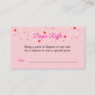 Diaper Raffle Card to Include with Invitations Begleitkarte