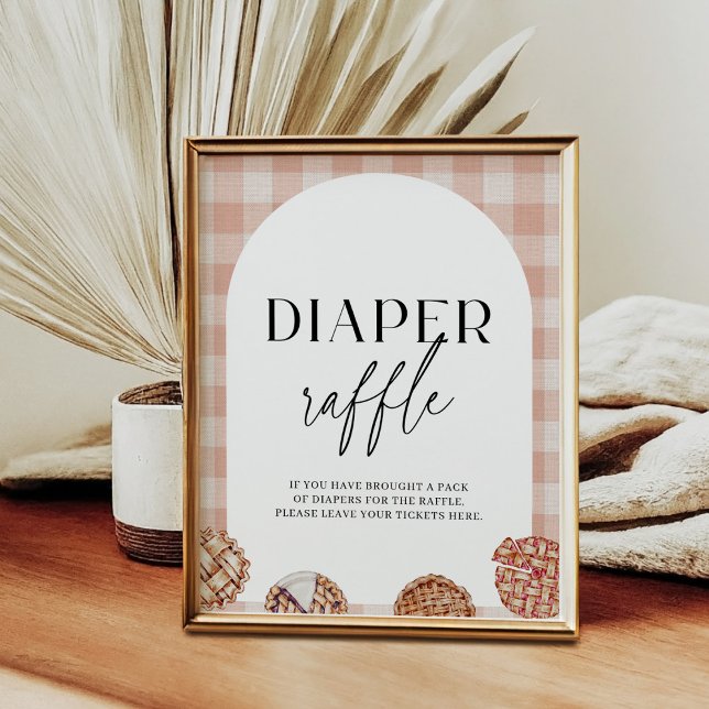 Diaper Raffle Kleine Süsse Pie Baby Shower Game Poster (Von Creator hochgeladen)
